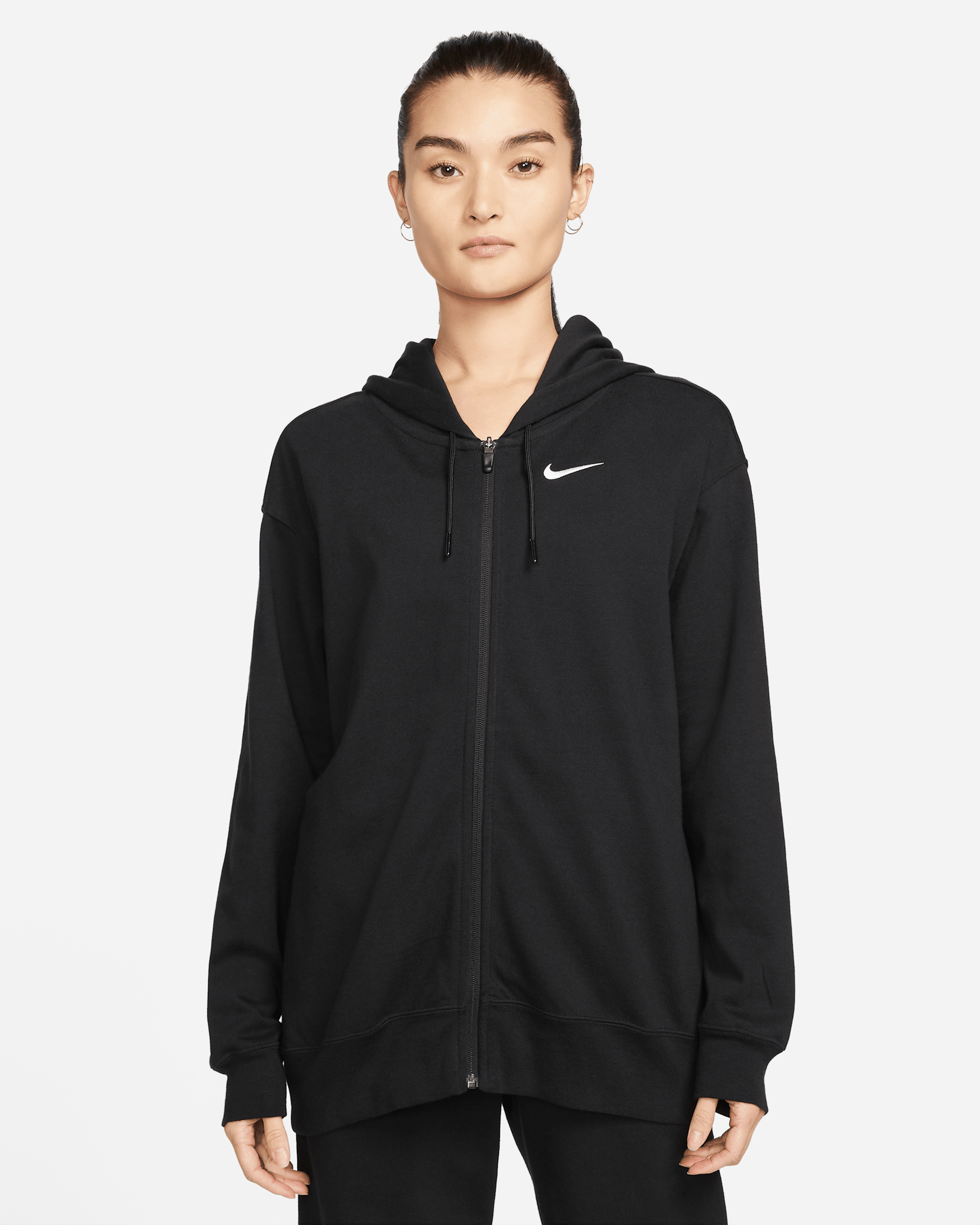 ナイキレディースジャンバー Nike Sportswear Women's Jersey Oversized Full-Zip Hoodie